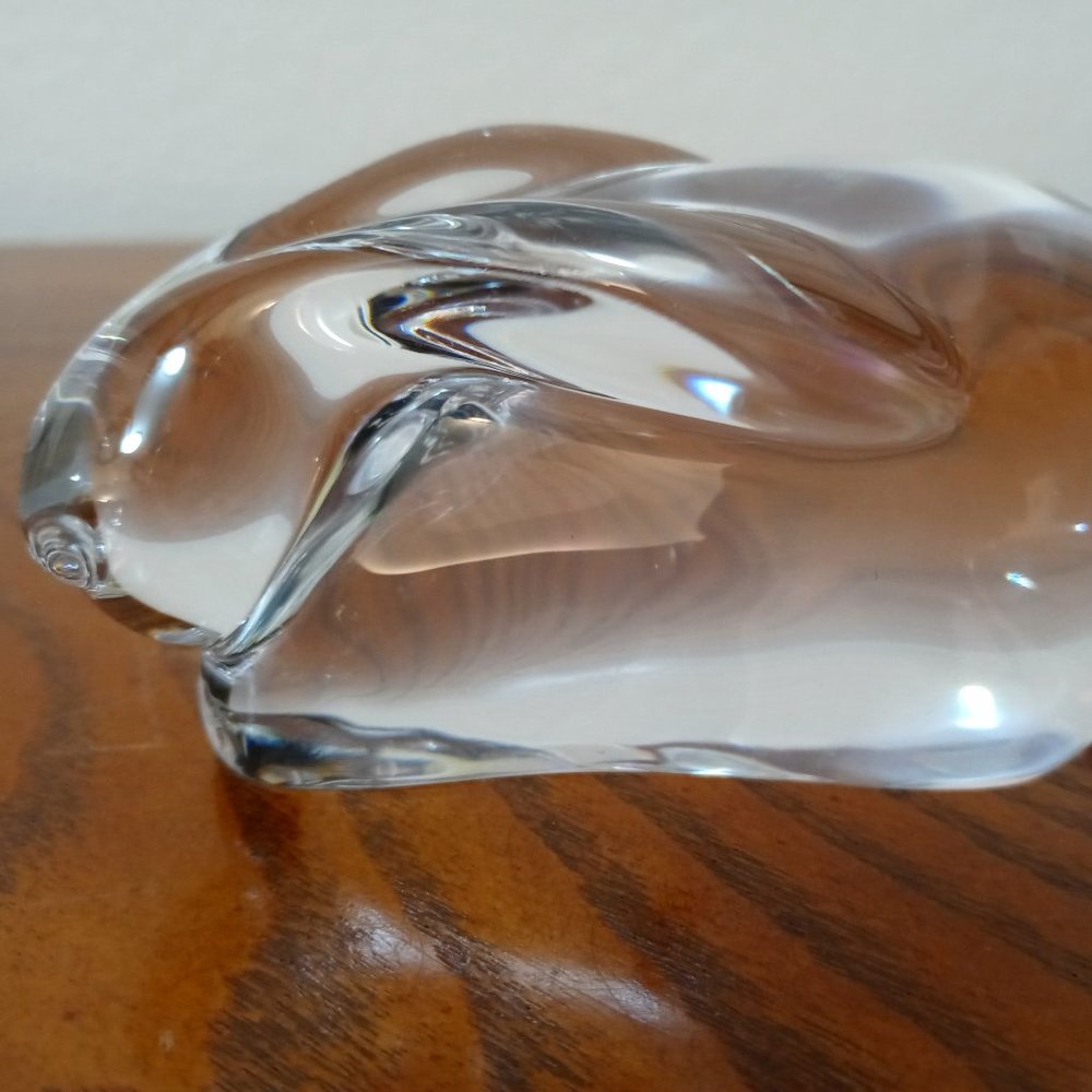 Atlantis Solid Glass Bunny Paperweight